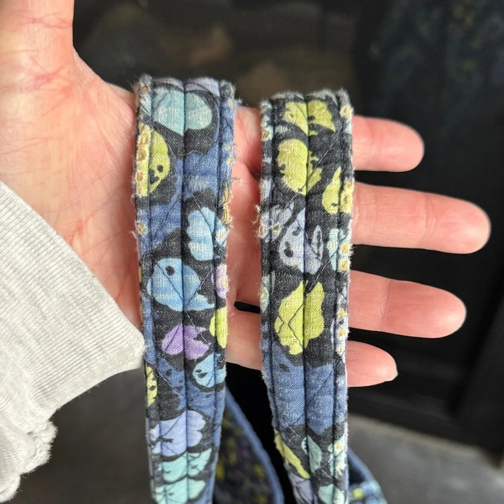 Vera Bradley Navy and Lemon Blossom Tote